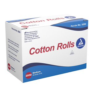 #2 Med Cotton Rolls-Case