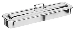 Instrument Catheter Tray, SS, w/Strap Handle Cover
