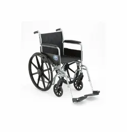 K1 Fixed Arm, S/A Foot Wheelchair