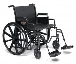 TravelerÂ® Bariatric HD 24X18 Fixed Full Arm, Fixed Footrest